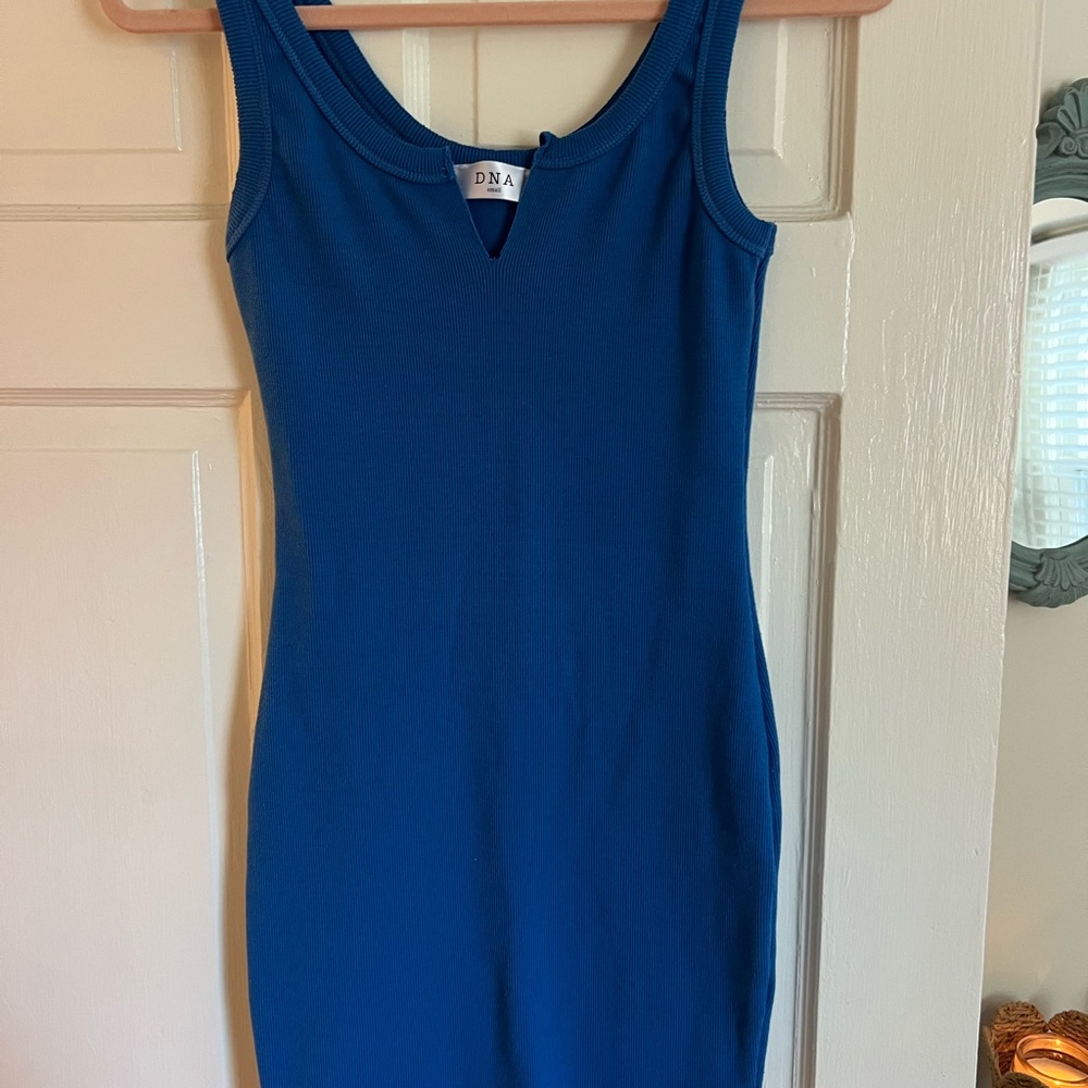 Women's Blue Sleeveless Dress